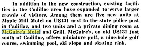 McGuires Grill & Motel - Historical Article (newer photo)